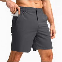 Shorts de golf pour hommes, fermeture à cordon, décontractés, haute élasticité, légers, séchage rapide, imperméables, sports de plein air, polyester/nylon