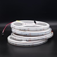 Bande LED COB adressable DC24V 784 LED/m WS2814 RGBW Pixel IP67 Tube en silicone étanche Bande lumineuse COB pour extérieur