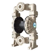 Pompe à diaphragme de livraison H2SO4 HCL HNO3 à tête haute de 1 pouce pompe à diaphragme Depa pompe à diaphragme pneumatique