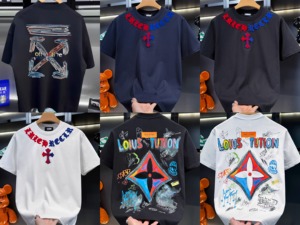 <span class=keywords><strong>เสื้อ</strong></span>ยืดผู้ชายผ้าฝ้าย 100% ลายดอกไม้ ดีไซน์ศิลปะ น้ำหนักเบา 180 กรัม เนื้อผ้าระบายอากาศดี ทรงหลวม ผ้าถักพิมพ์ลาย เหมาะสำหรับเทศกาลต่างๆ - Product Image 3