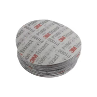 3M 02090 pour disque abrasif en mousse Hookit 6 pouces P1000 en carbure de silicium pour ponçage et mélange de surfaces