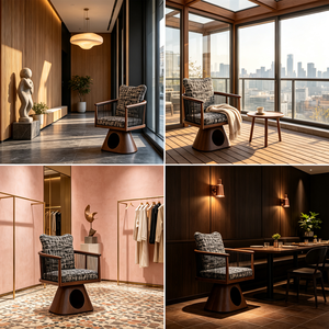 <span class=keywords><strong>Fauteuil</strong></span> multifonctionnel pour animaux de compagnie, niche cachée pour <span class=keywords><strong>chat</strong></span>, maison pour chien et <span class=keywords><strong>chat</strong></span> en bois massif, coussin en peluche, gain de place, amovible et lavable - Product Image 3