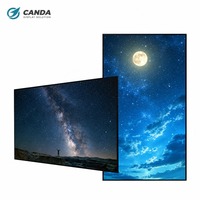 Écran mural tactile ultra-fin équipé du système Android, affichage numérique LCD haute définition pour la publicité