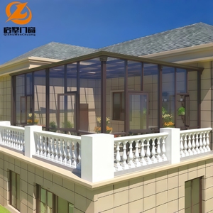 Veranda di Lusso Autoportante in Lega di Alluminio e Vetro, Design Moderno con Doppio Vetro Temperato, Facile Installazione, Utilizzo in Ogni Condizione Meteorologica - Product Image 3