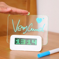 Jam Alarm Digital LCD dengan Layar LED, Promosi, Elektronik, Papan Pesan, Hadiah, Jam Meja, Reloj Despertador