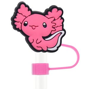 จุกปิดหลอดดูดน้ำพลาสติกนิ่มแบบใช้ซ้ำได้ ลายการ์ตูนน่ารัก สไตล์คาวาอี้ สำหรับตกแต่งหลอดเครื่องดื่ม ชานม ขายดี - Product Image 6