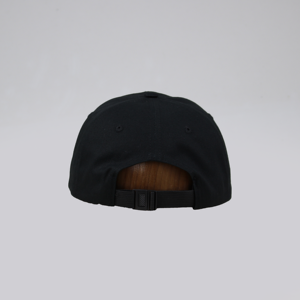 أسود قابل للتعديل غسلها خمر القطن العضوي 6 لوحة التطريز أبي كاب/قبعة مع تصميم الحد الأدنى - Product Image 4