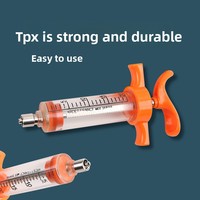 Seringue en plastique-acier, aiguille en plastique-acier, outil d'injection vétérinaire pour animaux, seringue automatique pour vaccins pour porcs, bovins, ovins