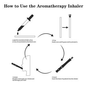 Inhalateur d'aromathérapie portable aux huiles essentielles pures pour arrêter de fumer, avec menthe poivrée, citron et eucalyptus - Bâtonnet sans fumée - Product Image 6
