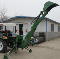 Traktor Heck montage Graben fräse Teich Graben fräse Baumaschinen Heck bagger/Farm Traktor Bagger lader
