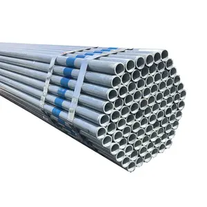 40mm 40nb 42 Mm dış çapı 48 inç 4mm kalın duvar inşaat galvanizli oluklu boru