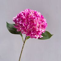 Grandes fleurs d'hortensia en soie blanches, vertes et bleues, idéales pour les décorations de Noël, du Nouvel An et de mariages