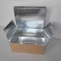 Boîte isotherme en mousse d'aluminium avec matériaux recyclés pour la livraison de nourriture et de chaussettes