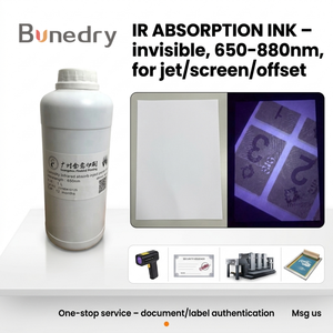 Tinta de Seguridad Detectable por Infrarrojos <span class=keywords><strong>para</strong></span> Etiquetas de Autenticación de Marca, Impresora de Inyección de Tinta, Serigrafía - Product Image 1