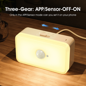 Tuya ไฟกลางคืน LED อัจฉริยะตรวจจับการเคลื่อนไหว<span class=keywords><strong>เซ็นเซอร์</strong></span>ตรวจจับการเคลื่อนไหวร่างกายมนุษย์ด้วย WiFi ใช้งานได้กับ Alexa Google Home - Product Image 4