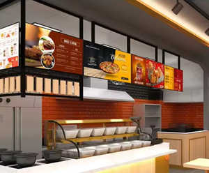 50inch <span class=keywords><strong>KFC</strong></span> thức ăn nhanh quán cà phê Bảng <span class=keywords><strong>Menu</strong></span> hiển thị chiếu sáng LCD <span class=keywords><strong>menu</strong></span> đèn nền quảng cáo đặt hàng thực phẩm Máy quảng cáo - Product Image 2