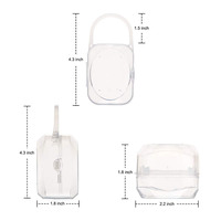Hygiène Sécurité Bébé Produit Bébé Anneau De Dentition Sucette Boîte En Plastique Factice Sucette Cas Bébé Accessoire
