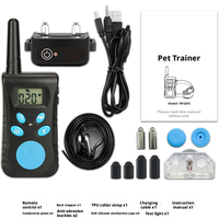 Collier de dressage pour chien 2 en 1, 500 m, étanche IP67, anti-aboiement automatique et télécommande, 100 niveaux de choc, vibration, bip, rechargeable