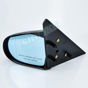 กระจกมองหลังรถยนต์ฟิล์มคาร์บอนสีดำ2ชิ้นกระจกมองหลังสไตล์ช้อนสำหรับฮอนด้าซีวิคเช่น EK 92-00 <span class=keywords><strong>4</strong></span>ประตู - Product Image 5