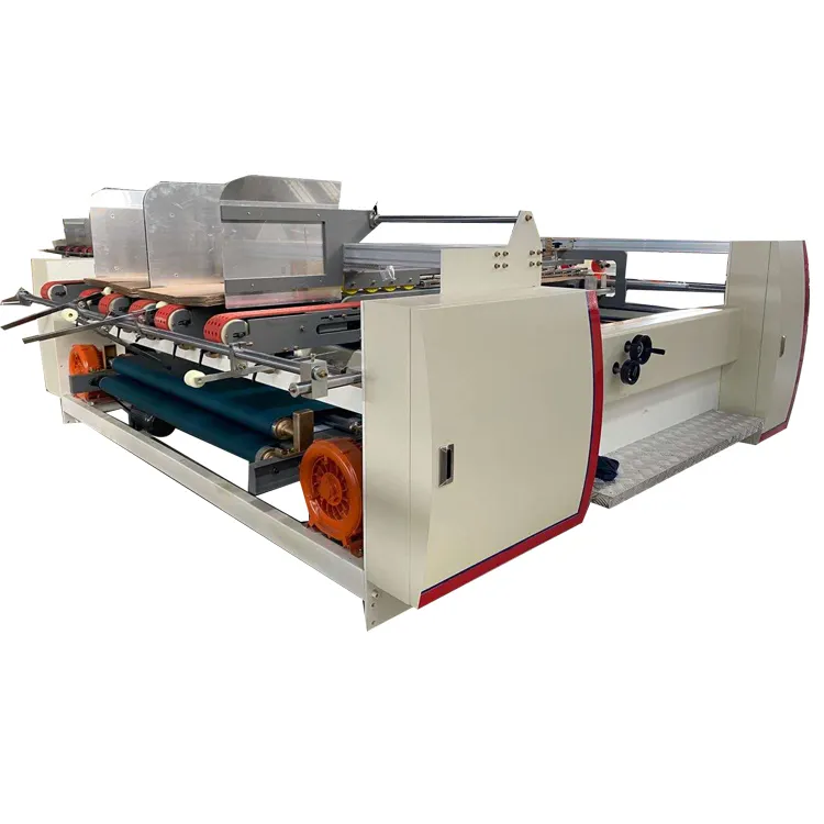 Encoladora de carpetas automática semiautomática/máquina de pegamento de carpetas para caja corrugada conjunta de dos piezas