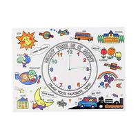 Yongli amusant éducatif coloriage napperon Silicone lavable couleur dessin tapis avec marqueurs stylo inclus