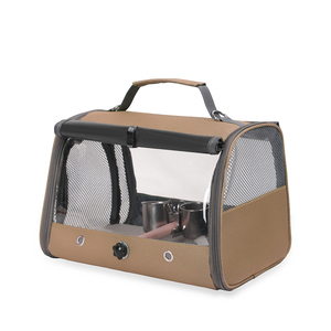 Bolsa de Transporte para Mascotas Plegable y Transpirable con Logotipo Personalizado OEM, Bolso de Mano Expandible para Viajes y Paseos al Aire Libre - Product Image 4