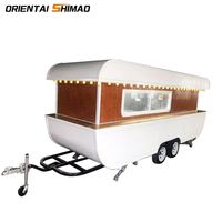 Remorque alimentaire vintage laminé, ustensile de cuisine de camping, barbecue mobile, caravane