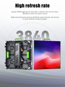 หน้าจอ LED กลางแจ้ง P2.6 P3.91 กันน้ำ IP65 สำหรับแขวนติดตั้ง ใช้สำหรับสนามกีฬา คอนเสิร์ต เชิงพาณิชย์ การศึกษา และจอแสดงผลต้อนรับ - Product Image 3
