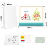 Tablette à dessin magique à LED pour enfants, tableau à dessin qui brille dans le noir, outil d'apprentissage pour enfants