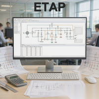 Logiciel de conception de systèmes électriques ETAP pour l'analyse harmonique, compatible Windows 10 et 11, pour les conseillers en conception, téléchargement numérique