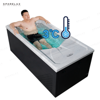 Baignoire à glace en acrylique populaire, baignoire froide, bain de glace portable, 380L, extérieur, idéal pour la récupération sportive et la gestion du bien-être