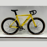 Vélo de montagne en alliage d'aluminium à vitesse unique, personnalisé pour adulte, 29 pouces, double frein, cadre en aluminium, vitesses fixes, frein à disque
