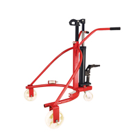 Chariot élévateur manuel hydraulique pour fûts d'huile, vente chaude, capacité de 562 à 585 mm de diamètre