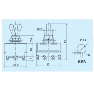 New hnrock đáng tin cậy hiệu quả 2 vị trí chuyển đổi chuyển đổi KN1-401 402 403 411 412 413 423 cho chuyển đổi ánh sáng - Product Image 3