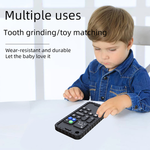 Téléphone à mâcher pour bébé, télécommande, jouet en silicone souple, réutilisable pour bébés - Product Image 5