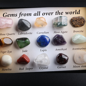 Wholesale Natural Fossils Semi-precious Gemstone Labradorite Rose Quartz Healing <b>Crystal</b> Tumbled Stone Gift Box for Gift - Product Image 4