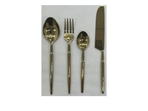 Ensemble de couverts en acier inoxydable plaqué or PVD de luxe, couverts modernes pour hôtel et restaurant, couverts design pour hôtel et restaurant - Product Image 3