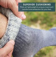 Chaussettes thermiques de haute qualité en tricot épais pour la randonnée en plein air l'hiver Chaussettes de ski athlétiques avec logo personnalisé en laine mérinos