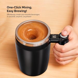 <strong>Automatic</strong> Self Stirring Coffee Cup with Temperature Display - Built-in Rechargeable Battery <strong>Automatic</strong> <strong>Stirrer</strong> and Self Stirring - Product Image 6