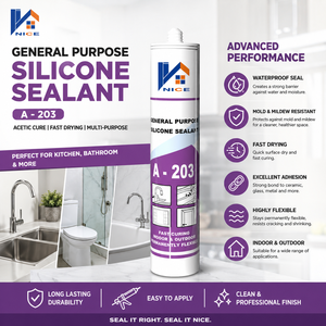 Scellant en silicone acide GP, séchage rapide, anti-moisissure, étanche, pour cuisine, salle de bain, évier, baignoire, joints intérieurs, 300 ml - Product Image 1