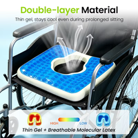 Coussin orthopédique en latex pour prévention et soulagement des escarres, aide à la rééducation, pour fauteuils roulants et soins aux personnes âgées