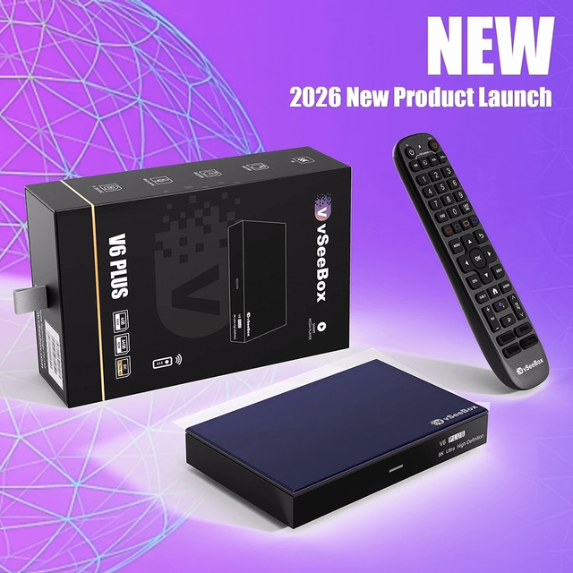 VSEEBOX V6 Plus 8K Android TV Box 64G Black No Monthly Fee Excellent Offer VS V6 Plus