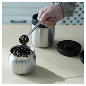 Vente en gros en usine Conteneurs de grains de café sous vide en acier inoxydable scellés personnalisés Préservation de la fraîcheur pour la cuisine et le camping - Product Image 6