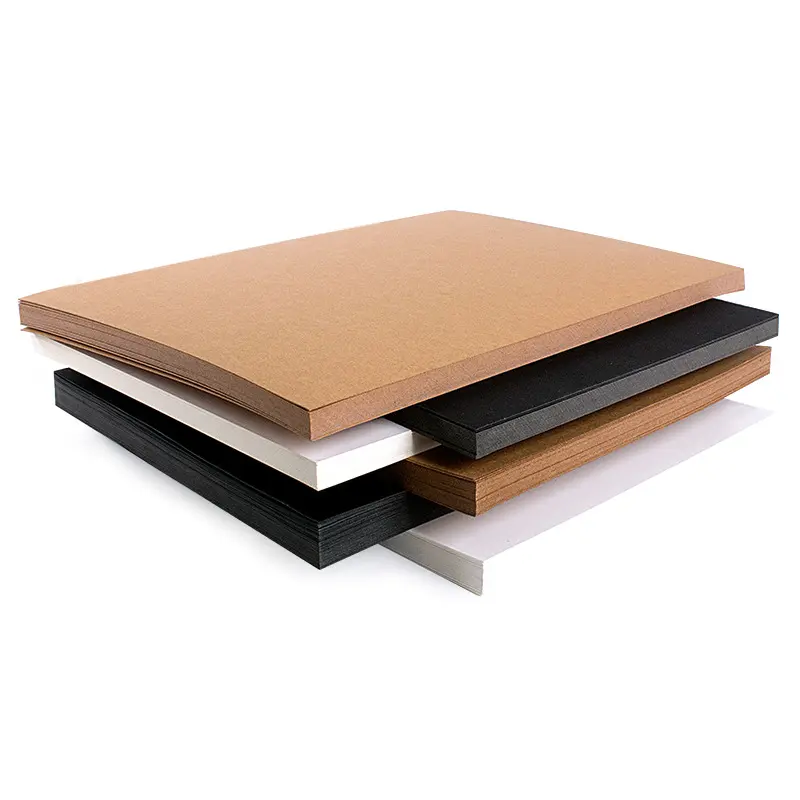 A3 A4 Black White Brown Kraft Paper Sheet Cardboard Craft Drawing Art Paper 400g 300g 250g For Laser & Inkjet Printer