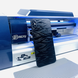 FONLYU Adesivo 3D Nero con Texture, Pellicola Decorativa Posteriore per Telefono con Motivo Zebrato e Coccodrillo, Macchina per Taglio Pellicole - Product Image 2