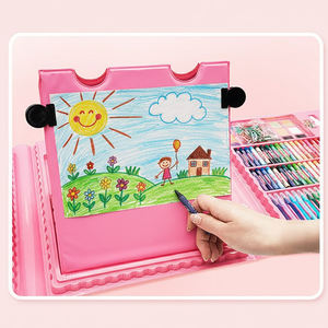 Новинка! Скидка! Набор для творчества: 208 предметов, цветные карандаши, канцелярские принадлежности, для рисования, обучения, школы, подарок для детей и студентов. - Product Image 4