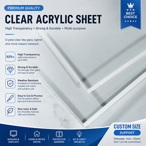 Plaque acrylique extrudée Goldensign 6FT X 8FT Pastel 3mm Blanc Noir Pailleté Effet <span class=keywords><strong>Miroir</strong></span> Dépoli en Plastique Acrylique Transparent - Product Image 4
