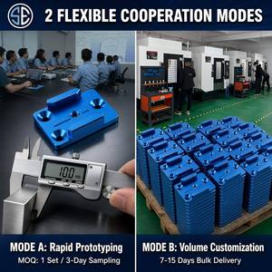 Adaptateur de montage pour caméra d'<span class=keywords><strong>action</strong></span> CNC personnalisé, support de base plat en métal de précision pour GoPro DJI, plaque de connexion pour trépied anodisée 1/4 pouce - Product Image 3