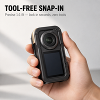 Cage de protection métallique pour Insta360 X6 avec support d'extension et griffe porte-accessoire – Accessoires pour caméra d'action