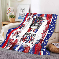 Regalos para el Día de la Madre 2026, Manta de Franela Suave con Estampado Floral y de Leopardo, con Brillo y Diseño de Flores para Mamá